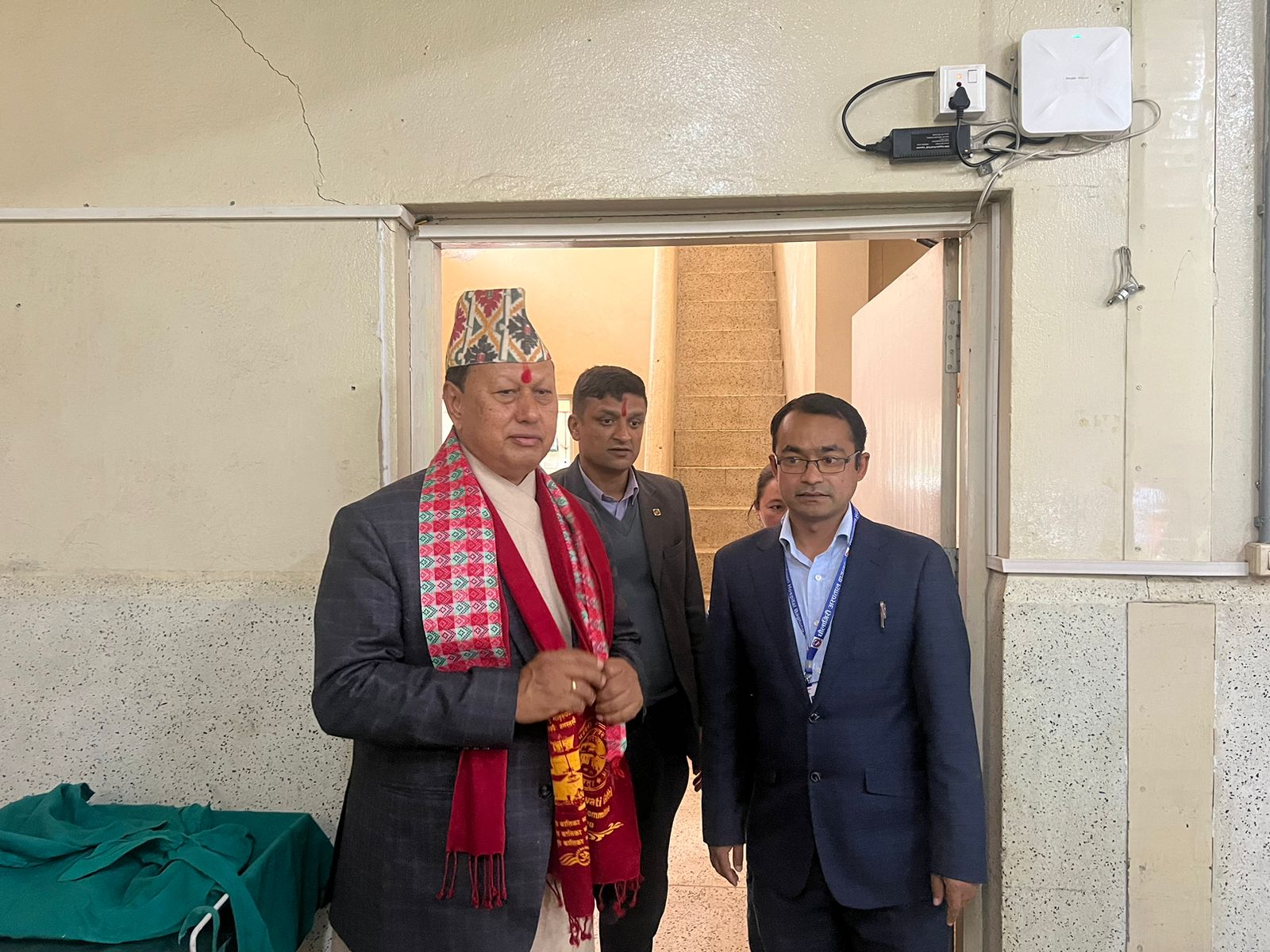 Monitoring of the hospital by the Honorable Minister of Health and Population Mohan Bahadur Basnet